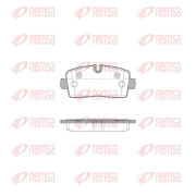 X2005.00 Sada brzdových destiček, kotoučová brzda REMSA