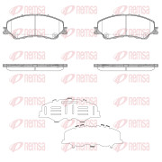 X2016.04 Sada brzdových destiček, kotoučová brzda REMSA