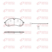 X2024.01 Sada brzdových destiček, kotoučová brzda REMSA