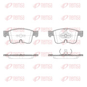 X2026.00 Sada brzdových destiček, kotoučová brzda REMSA
