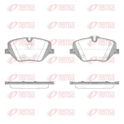 X2031.00 Sada brzdových destiček, kotoučová brzda REMSA