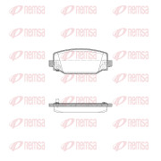 X2034.04 Sada brzdových destiček, kotoučová brzda REMSA