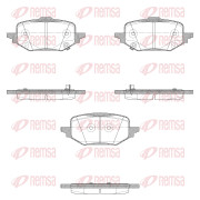 X2045.02 Sada brzdových destiček, kotoučová brzda REMSA
