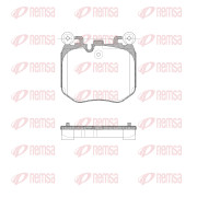 X2050.00 Sada brzdových destiček, kotoučová brzda REMSA