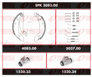 SPK 3083.00 REMSA sada bŕzd, bubnová brzda SPK 3083.00 REMSA