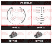 SPK 3083.04 Souprava brzd, bubnova brzda Super Precision Kit REMSA