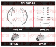SPK 3095.01 Souprava brzd, bubnova brzda Super Precision Kit REMSA