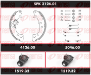 SPK 3126.01 Souprava brzd, bubnova brzda Super Precision Kit REMSA