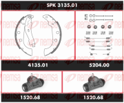 SPK 3135.01 Souprava brzd, bubnova brzda Super Precision Kit REMSA