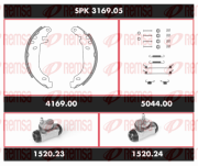 SPK 3169.05 Souprava brzd, bubnova brzda Super Precision Kit REMSA