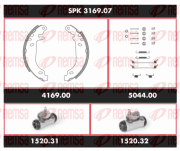 SPK 3169.07 Souprava brzd, bubnova brzda Super Precision Kit REMSA