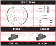 SPK 3180.01 REMSA sada bŕzd, bubnová brzda SPK 3180.01 REMSA