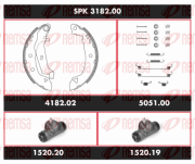 SPK 3182.00 REMSA sada bŕzd, bubnová brzda SPK 3182.00 REMSA