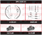 SPK 3185.01 Souprava brzd, bubnova brzda Super Precision Kit REMSA