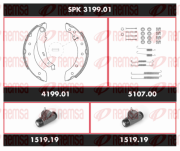 SPK 3199.01 Souprava brzd, bubnova brzda Super Precision Kit REMSA