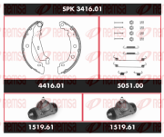 SPK 3416.01 Souprava brzd, bubnova brzda Super Precision Kit REMSA
