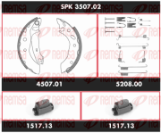 SPK 3507.02 Souprava brzd, bubnova brzda Super Precision Kit REMSA