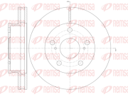 61421.10 Brzdový kotouč REMSA