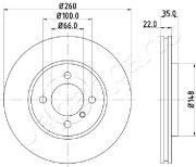 DI-0158 Brzdový kotouč JAPANPARTS