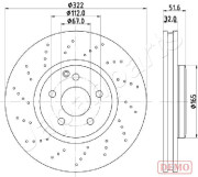 DI-0528C Brzdový kotouč JAPANPARTS