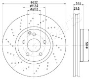 DI-0528 Brzdový kotouč JAPANPARTS