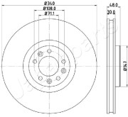 DI-0611 Brzdový kotouč JAPANPARTS