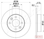 DI-0700C Brzdový kotouč JAPANPARTS