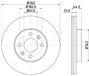 DI-0709 Brzdový kotouč JAPANPARTS