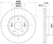 DI-0711 Brzdový kotouč JAPANPARTS