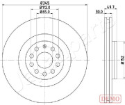 DI-0908C Brzdový kotouč JAPANPARTS