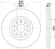 DI-0909 Brzdový kotouč JAPANPARTS