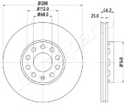 DI-0910 Brzdový kotouč JAPANPARTS