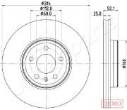 DI-0916C Brzdový kotouč JAPANPARTS