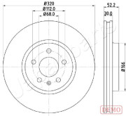 DI-0917C Brzdový kotouč JAPANPARTS