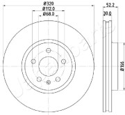 DI-0917 Brzdový kotouč JAPANPARTS