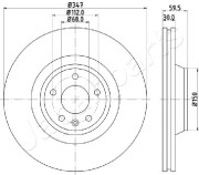 DI-0925 Brzdový kotouč JAPANPARTS