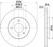 DI-0943 Brzdový kotouč JAPANPARTS