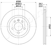 DI-0944 Brzdový kotouč JAPANPARTS