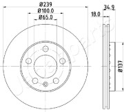 DI-0945 Brzdový kotouč JAPANPARTS