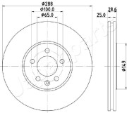 DI-0950 Brzdový kotouč JAPANPARTS