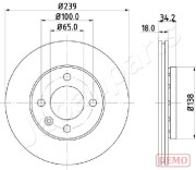 DI-0952C Brzdový kotouč JAPANPARTS