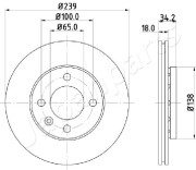 DI-0952 Brzdový kotouč JAPANPARTS