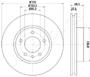 DI-0957 Brzdový kotouč JAPANPARTS