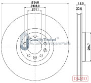 DI0611JM Brzdový kotouč GOLD JAPANPARTS