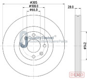 DI0631JM Brzdový kotouč GOLD JAPANPARTS