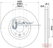 DI0635JM Brzdový kotouč GOLD JAPANPARTS