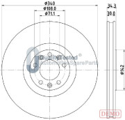 DI0636JM Brzdový kotouč GOLD JAPANPARTS