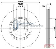 DI0706JM Brzdový kotouč GOLD JAPANPARTS