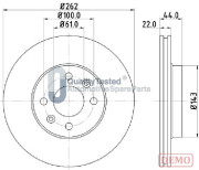 DI0709JM Brzdový kotouč GOLD JAPANPARTS