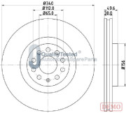 DI0907JM Brzdový kotouč GOLD JAPANPARTS